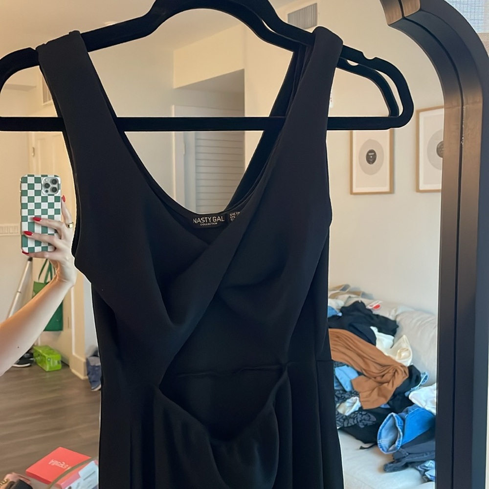 Black midi dress - Picture 2 of 5